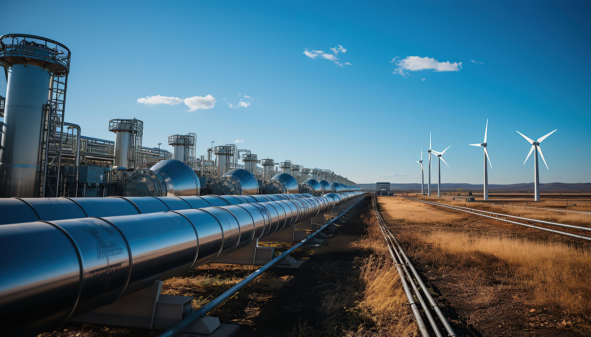 Rafineria pod błękitnym niebem